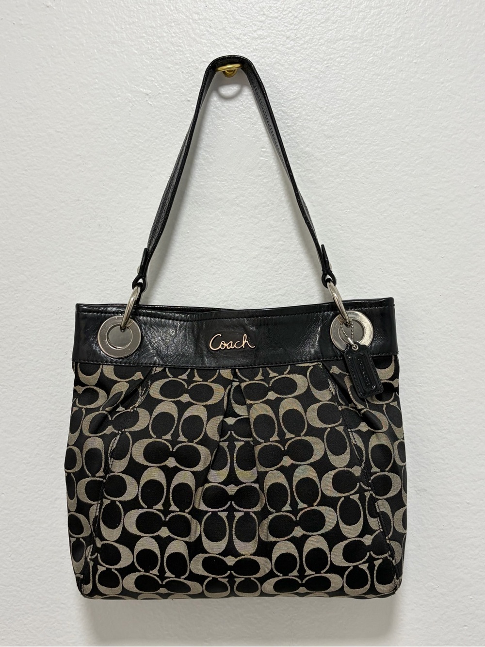 Coach Ashley Signature Sateen Hippie Shoulder Bag 2011 - Excellent Condition